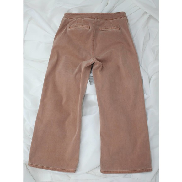J. Jill Wide Leg Crop Denim Pants Cinnamon Henna Fall Winter Spring MidRise - Picture 3 of 11